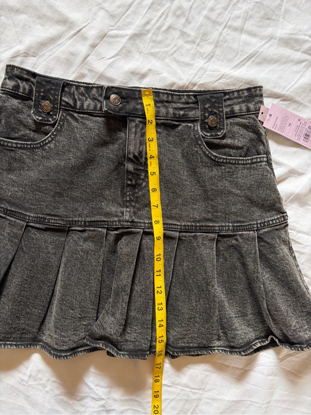 Denim Fit & Flare Mini Skirt - Picture 5 of 8